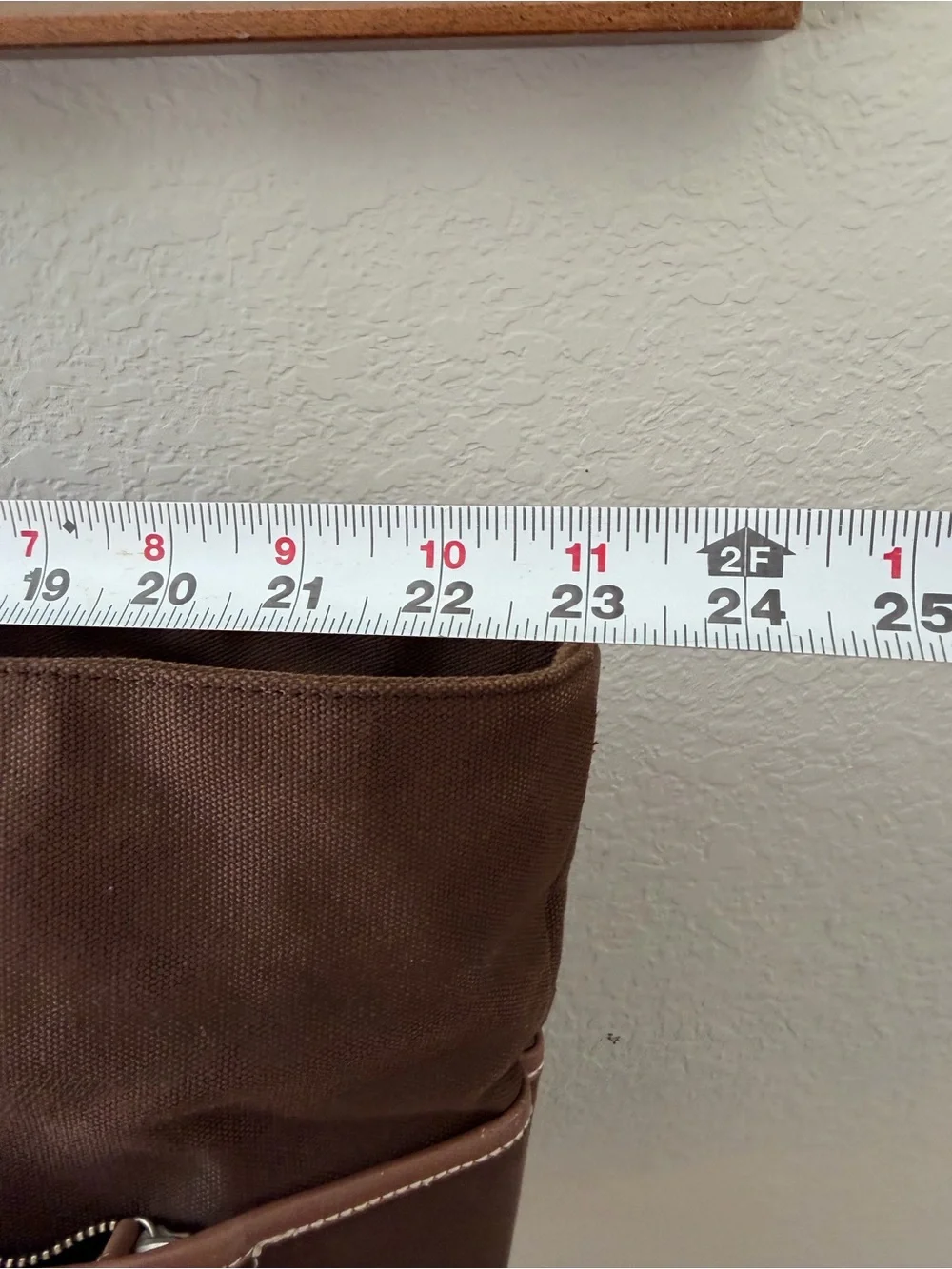 Vintage 2003 Gap Brown Canvas Leather Trim Oversized Tote Weekender Bag